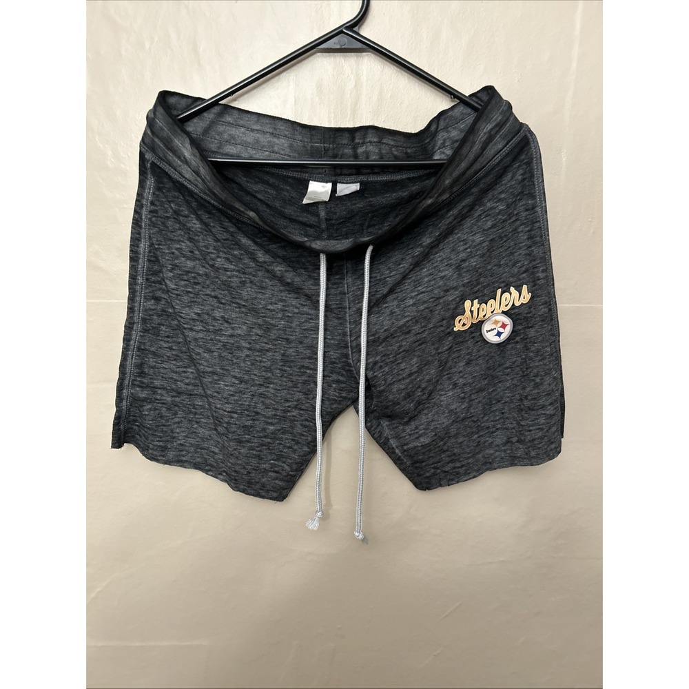 Concept Sports Medium Black Space Dye‎ Shorts Pittsburgh Steelers